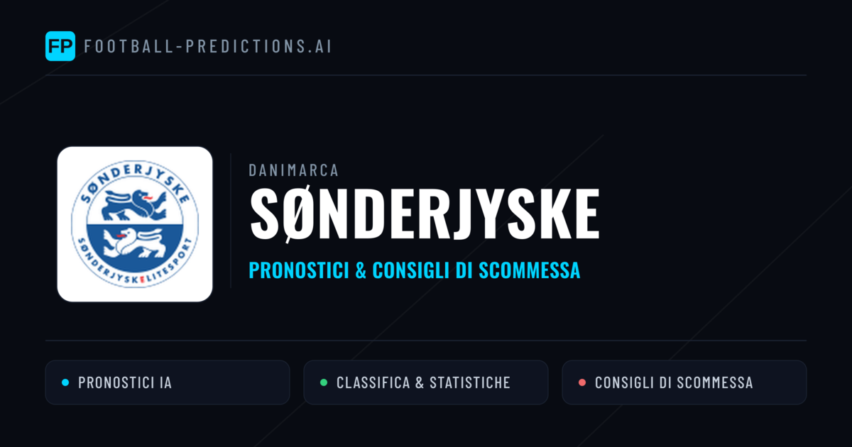 Pronostici e Statistiche SønderjyskE