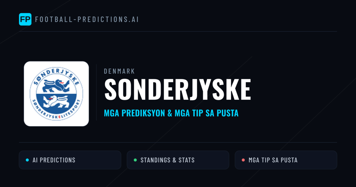 Sonderjyske Predictions & Stats