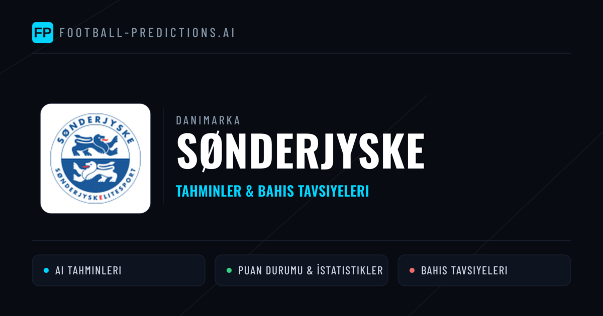 Sønderjyske Tahminleri & İstatistikler