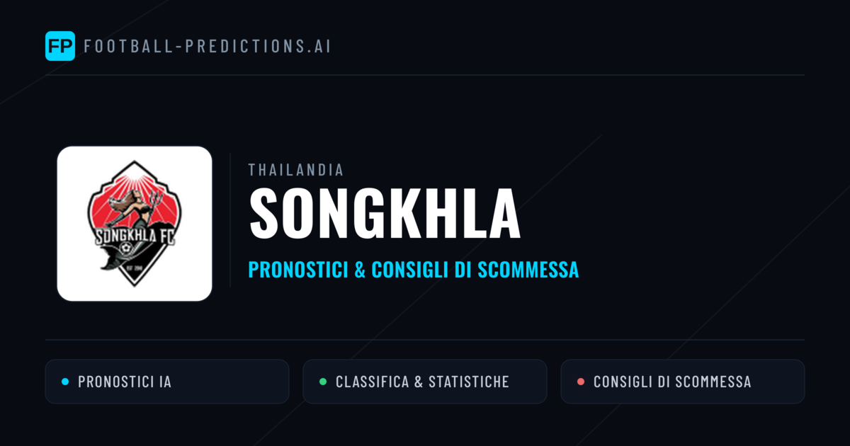 Pronostici e Statistiche Songkhla