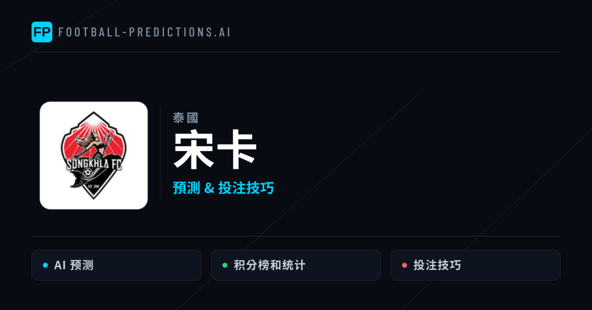 宋卡 運彩分析｜足球預測與數據