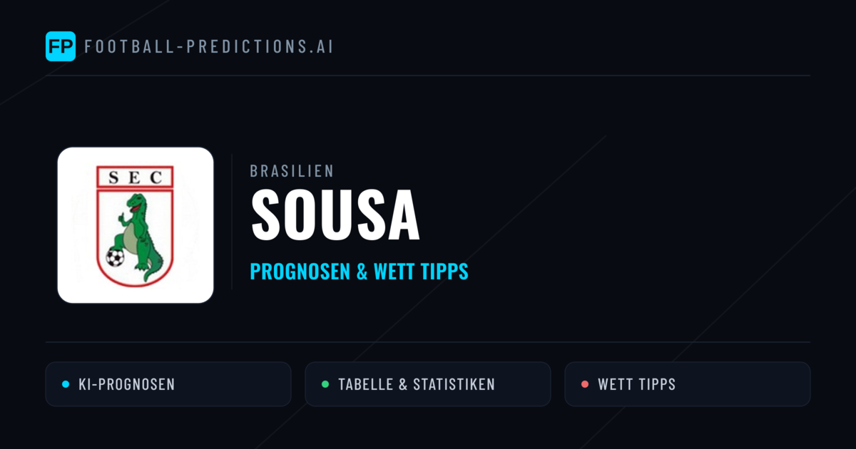 Sousa Prognosen & Statistiken