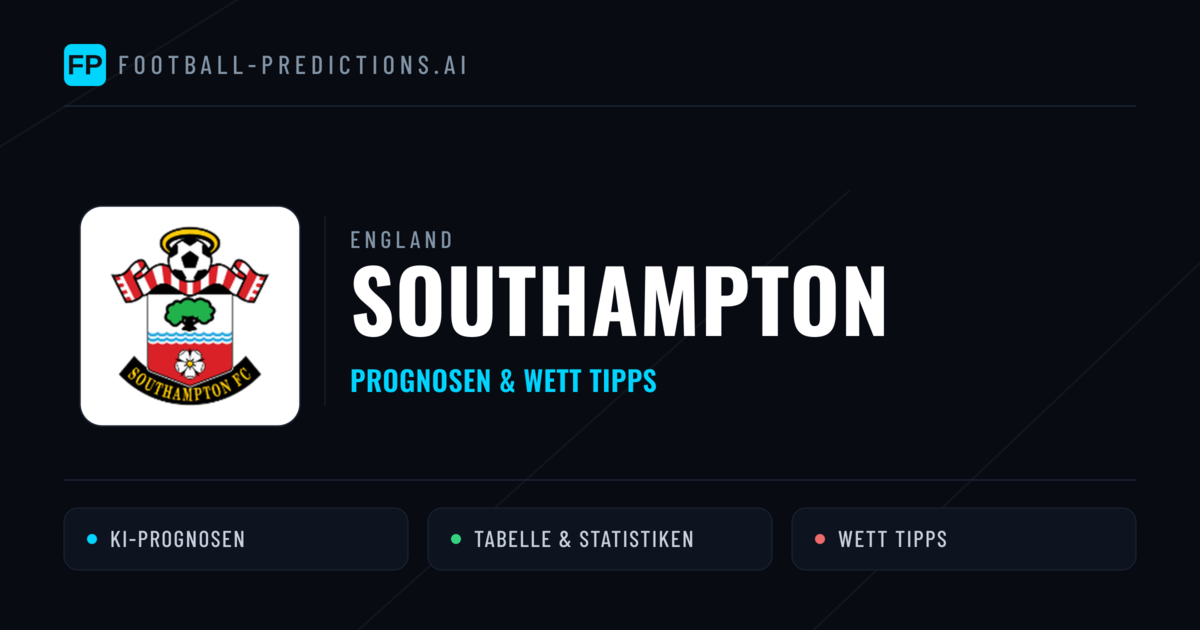 Southampton Prognosen & Statistiken
