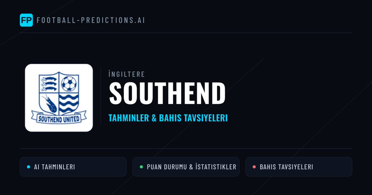 Southend Tahminleri & İstatistikler