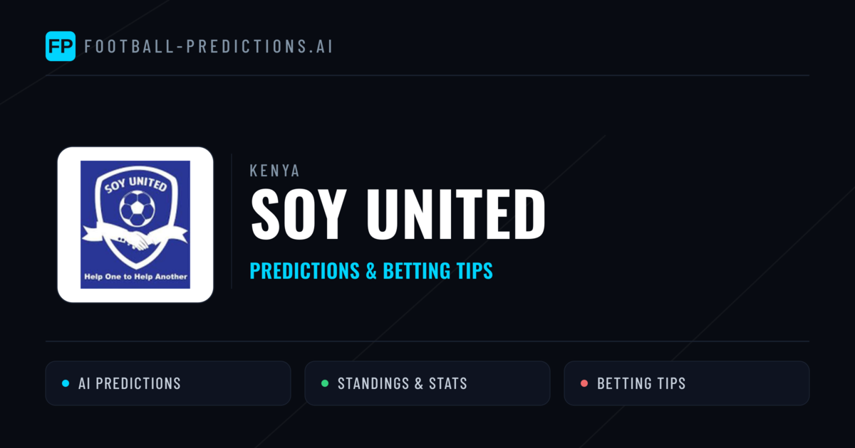 Soy United Predictions & Stats