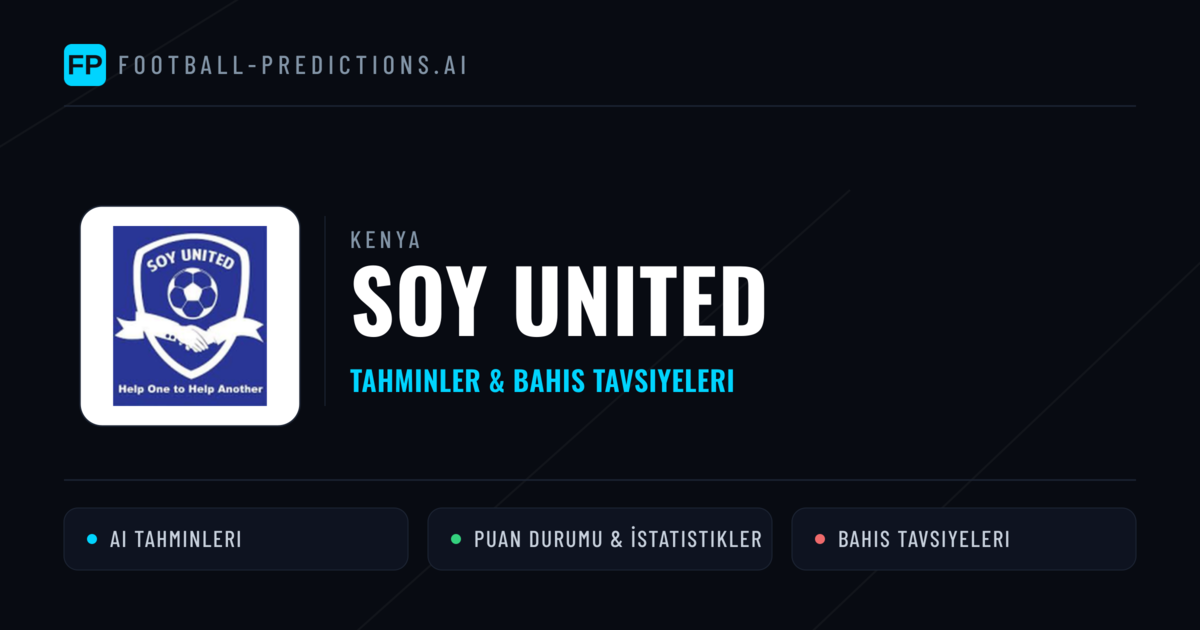 Soy United Tahminleri & İstatistikler