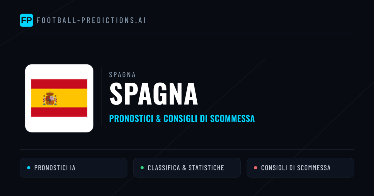 Pronostici e Statistiche Spagna