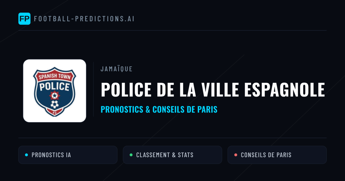 Police de la ville espagnole Pronostics & Statistiques