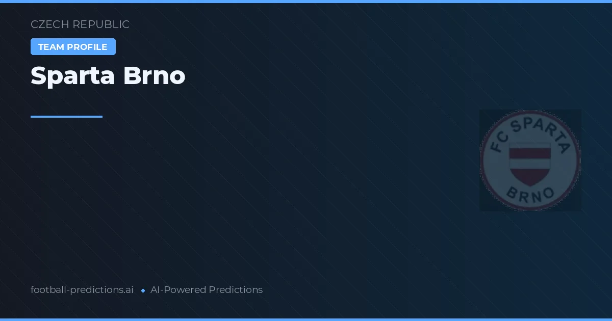 Pronostici e Statistiche Sparta Brno