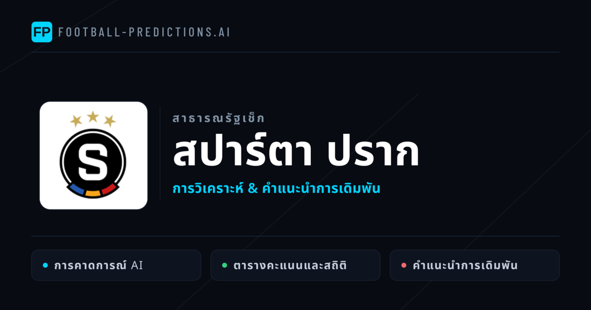 สปาร์ตา ปราก การวิเคราะห์และสถิติ