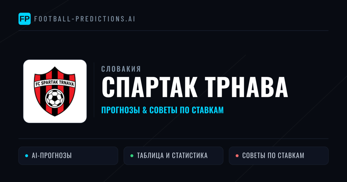 Спартак Трнава прогнозы и статистика