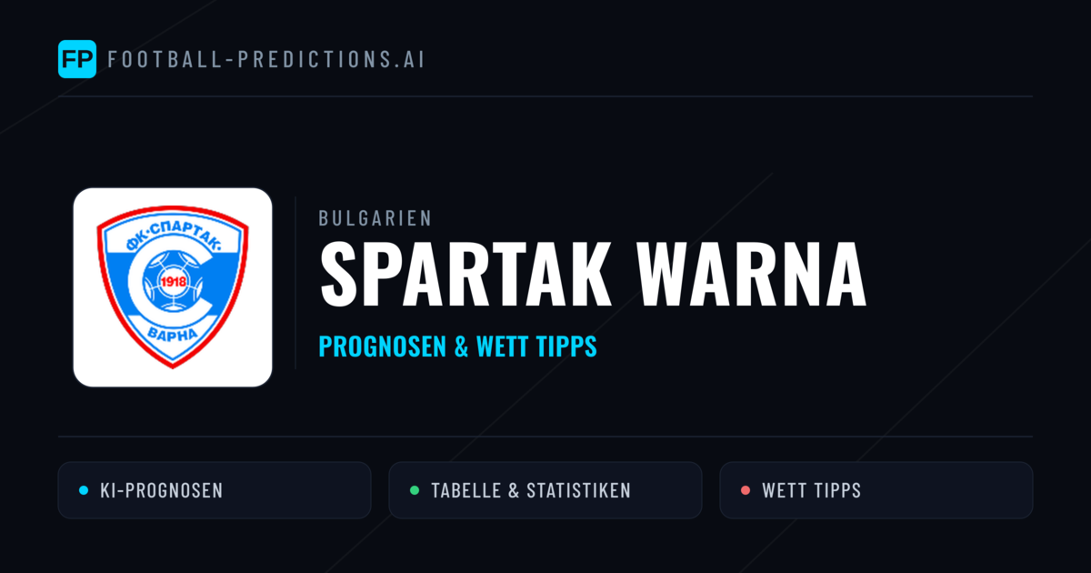Spartak Warna Prognosen & Statistiken
