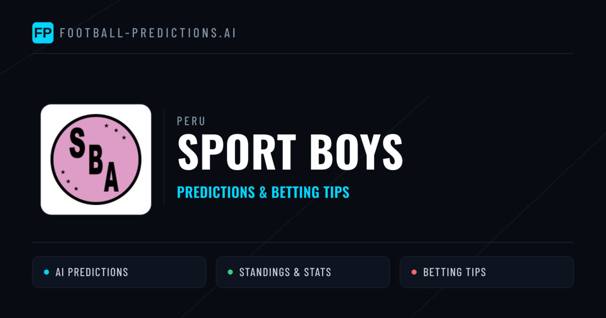 Sport Boys Predictions & Stats