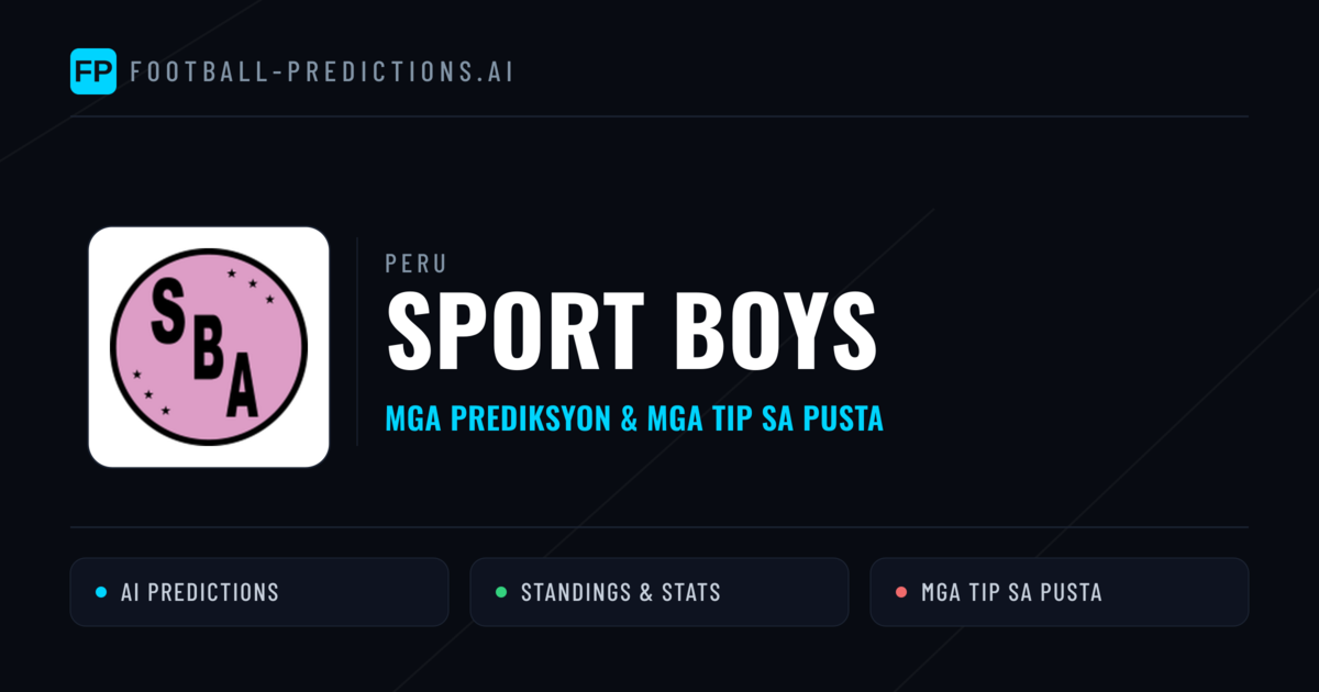Sport Boys Predictions & Stats