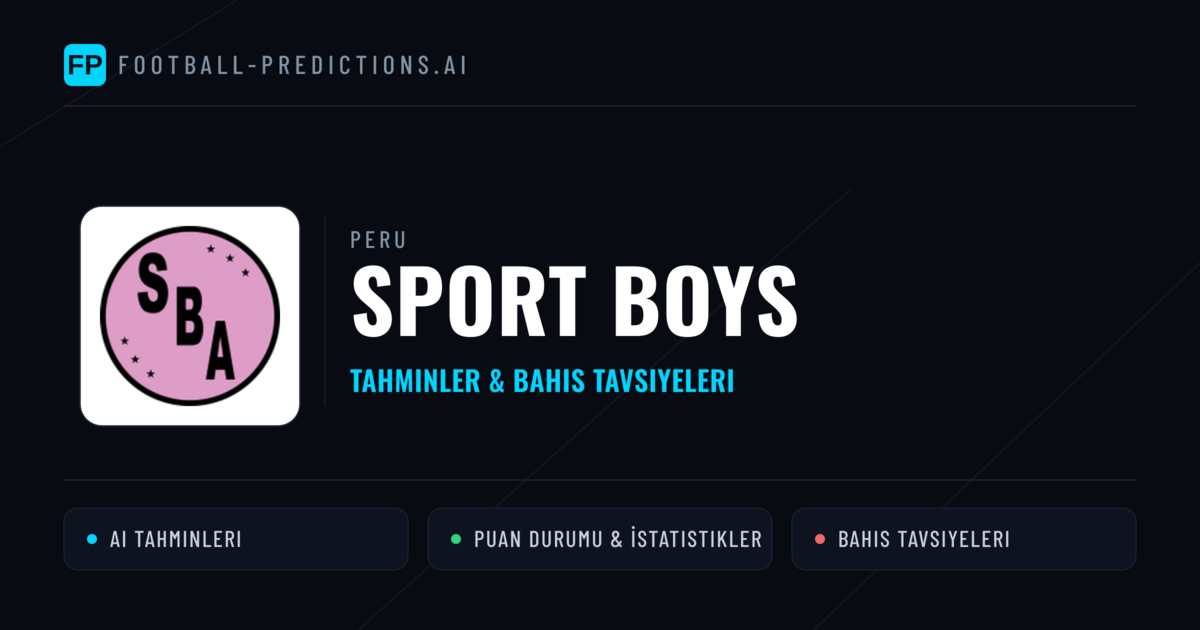 Sport Boys Tahminleri & İstatistikler
