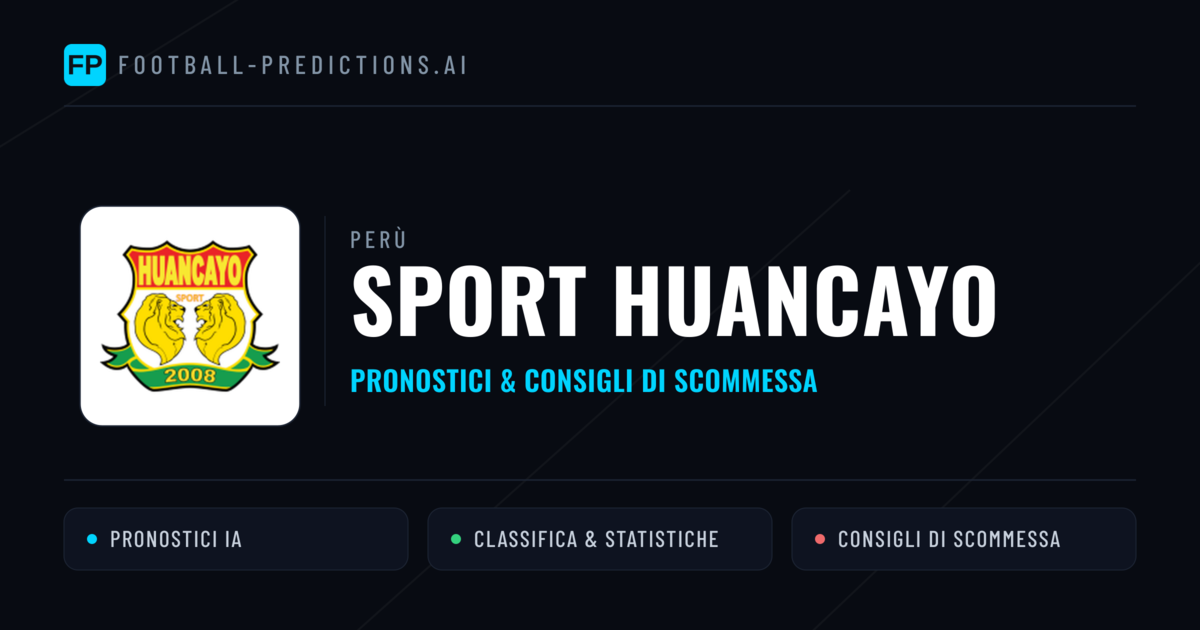Pronostici e Statistiche Sport Huancayo