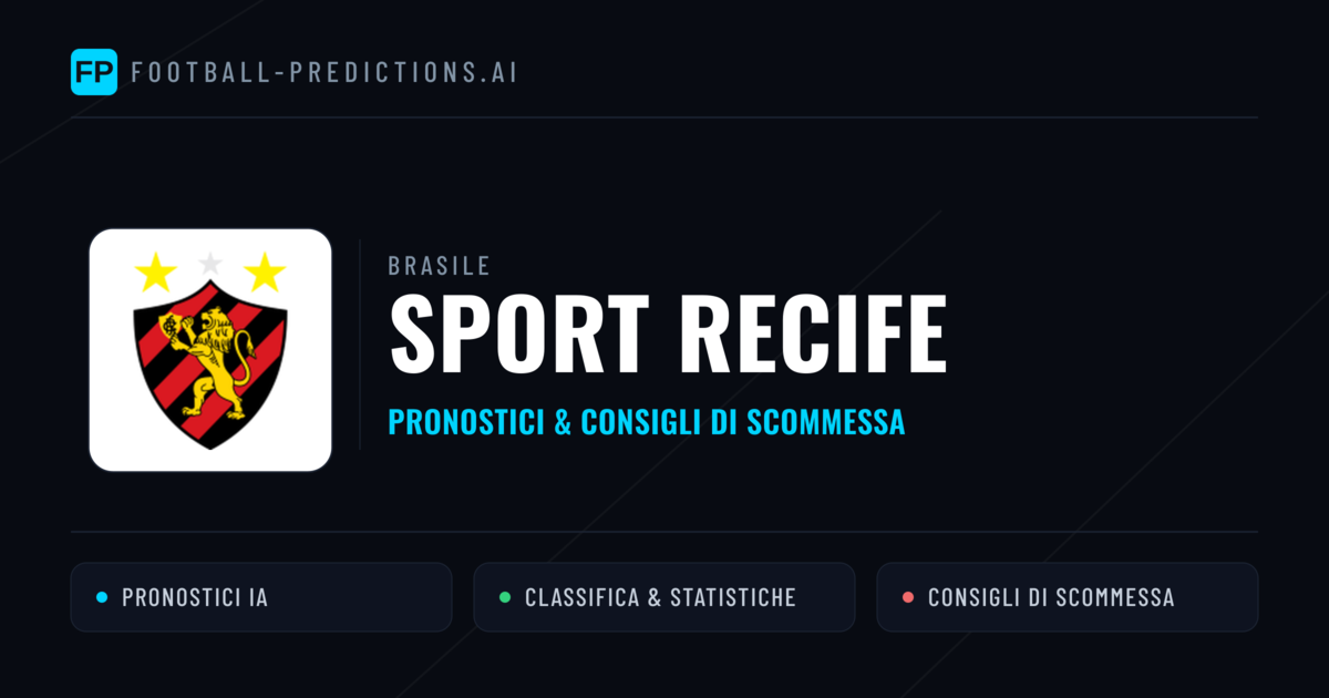 Pronostici e Statistiche Sport Recife
