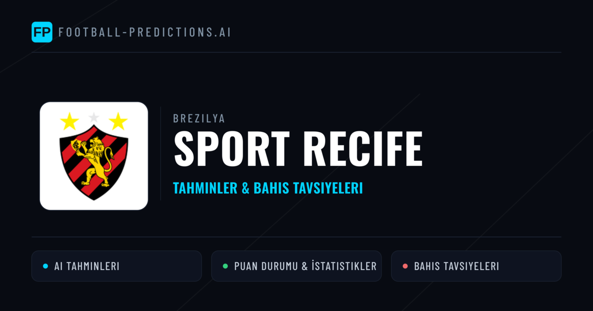 Sport Recife Tahminleri & İstatistikler