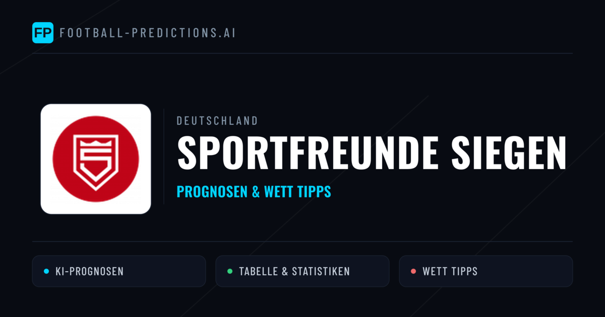 Sportfreunde Siegen Prognosen & Statistiken
