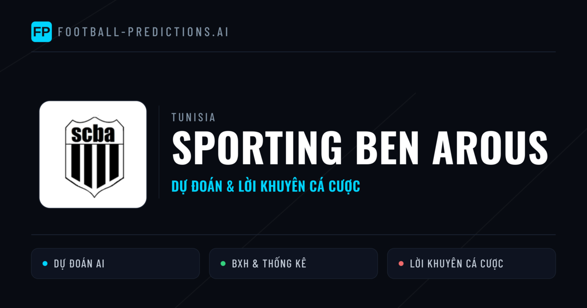 Sporting Ben Arous Dự đoán & Thống kê