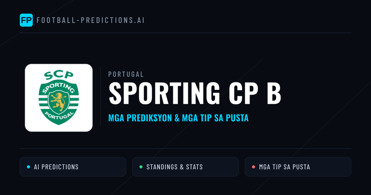 Sporting CP B Predictions & Stats