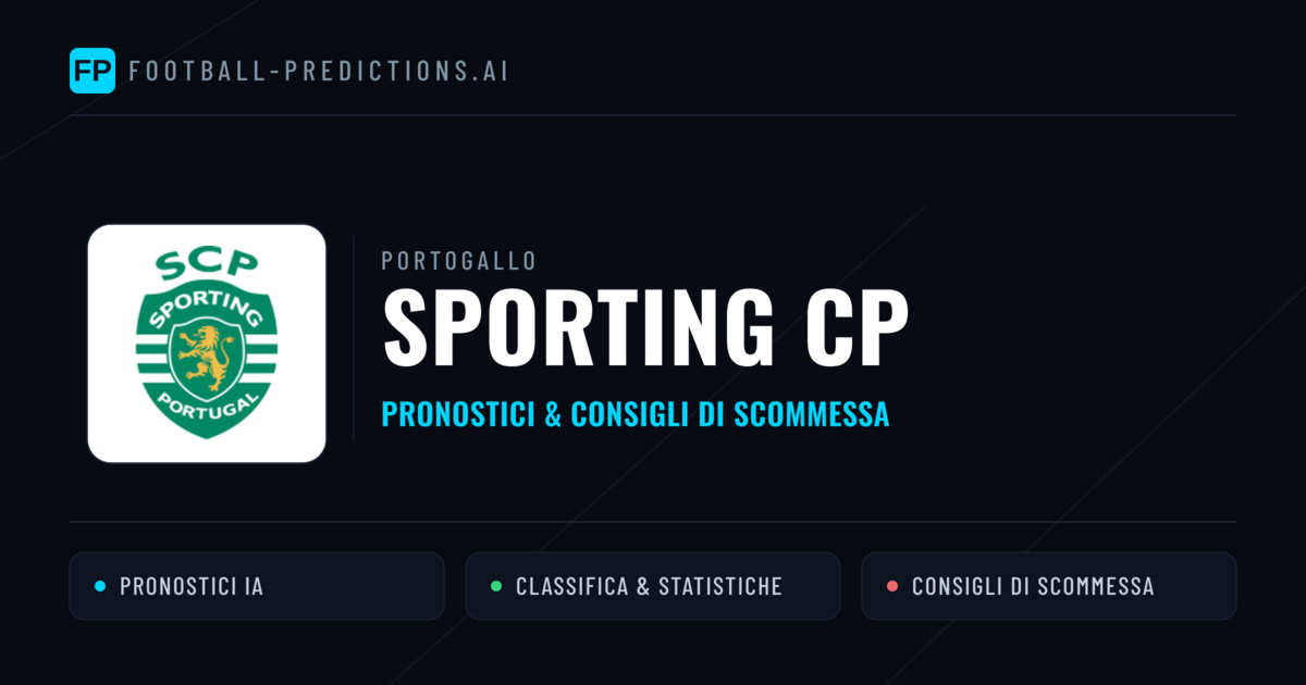 Pronostici e Statistiche Sporting CP