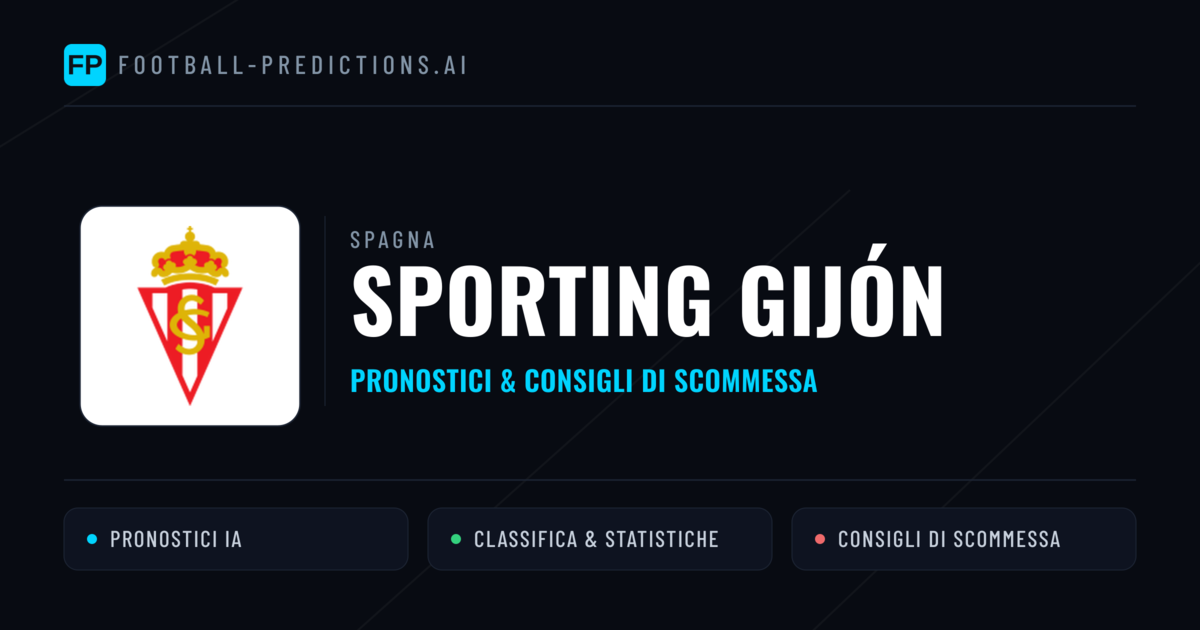 Pronostici e Statistiche Sporting Gijón