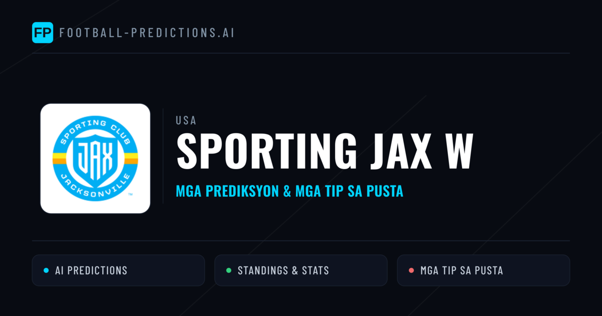 Sporting JAX W Predictions & Stats