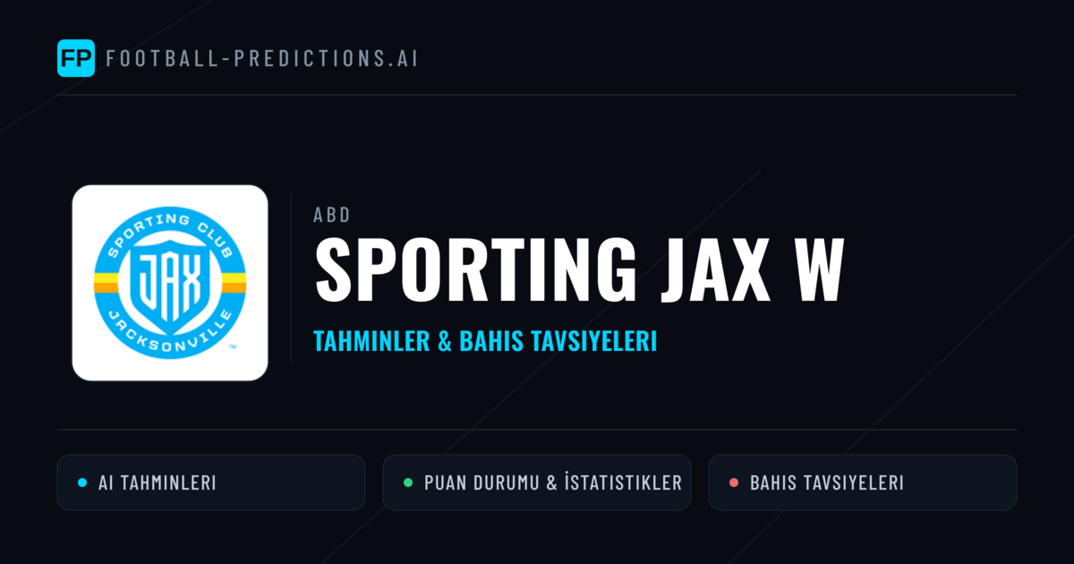 Sporting JAX W Tahminleri & İstatistikler