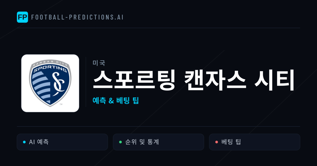 스포르팅 캔자스 시티 축구 예측 & 통계