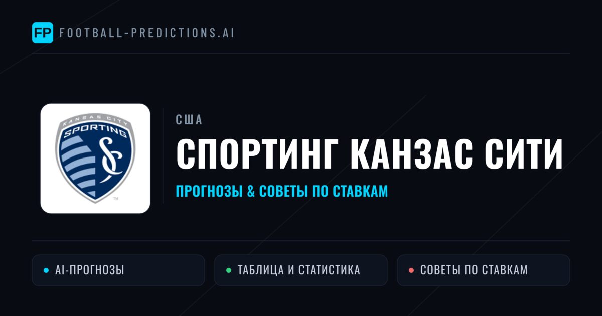 Спортинг Канзас Сити прогнозы и статистика