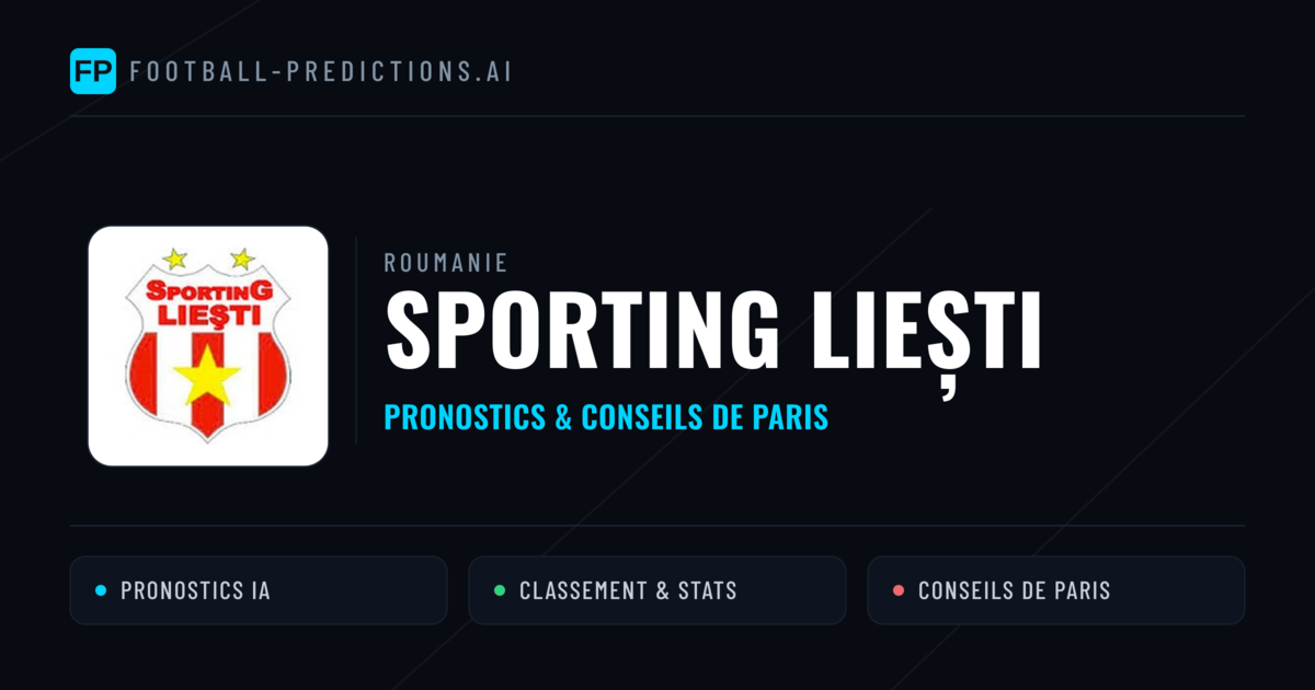 Sporting Liești Pronostics & Statistiques