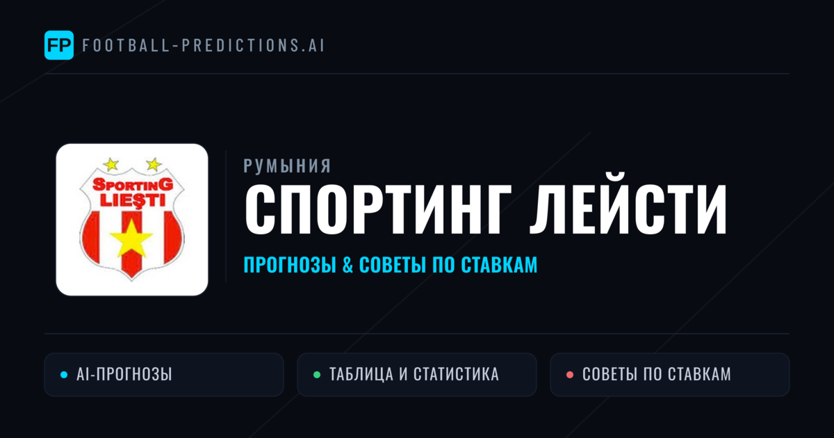 Спортинг Лейсти прогнозы и статистика