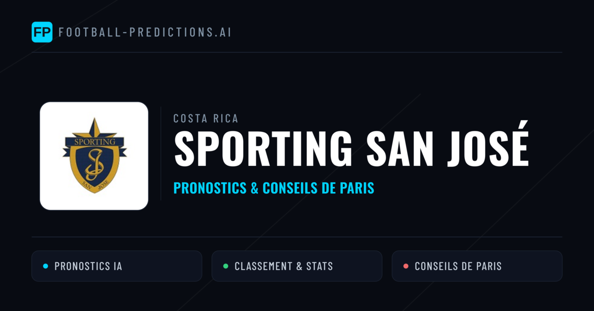 Sporting San José Pronostics & Statistiques