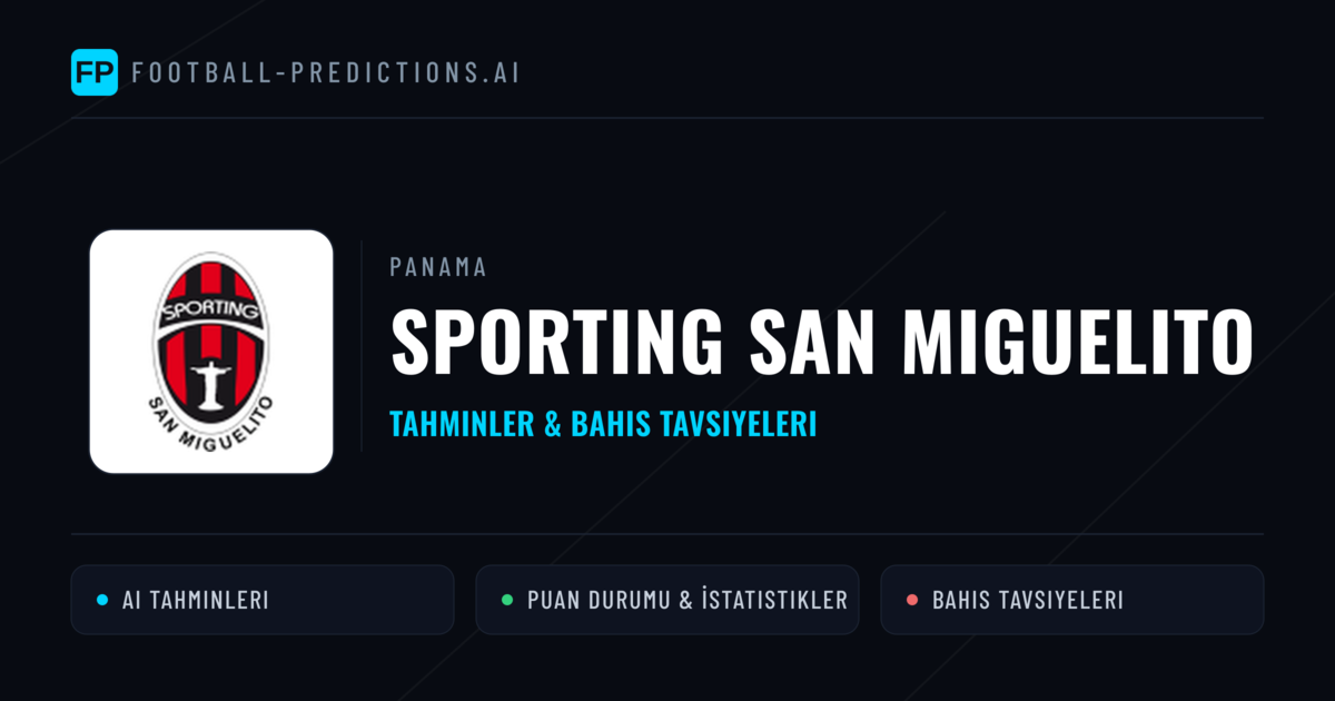 Sporting San Miguelito Tahminleri & İstatistikler