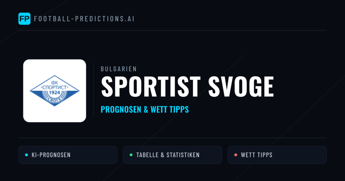 Sportist Svoge Prognosen & Statistiken