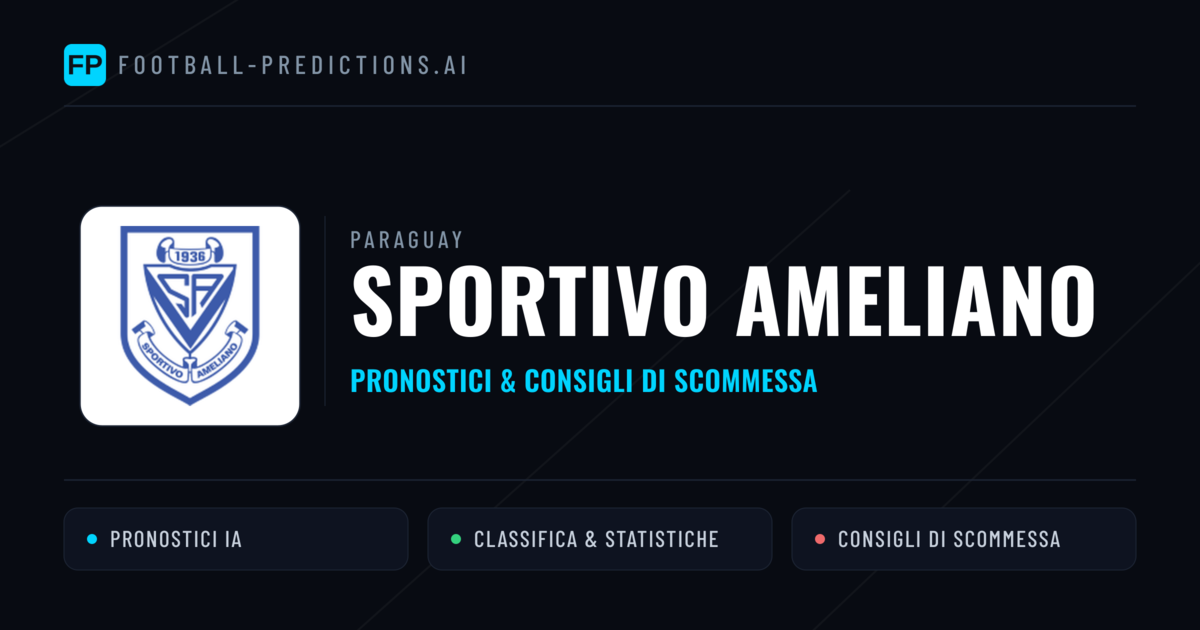 Pronostici e Statistiche Sportivo Ameliano