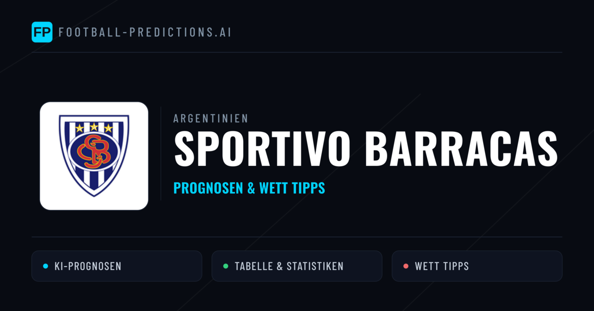 Sportivo Barracas Prognosen & Statistiken