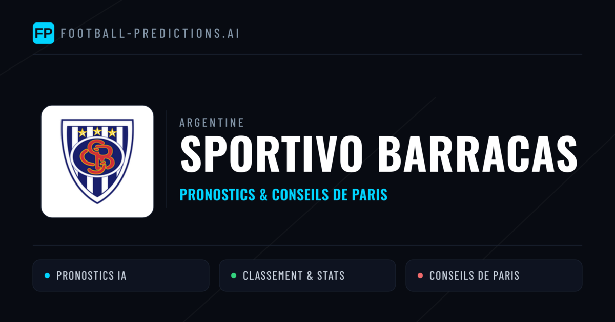 Sportivo Barracas Pronostics & Statistiques
