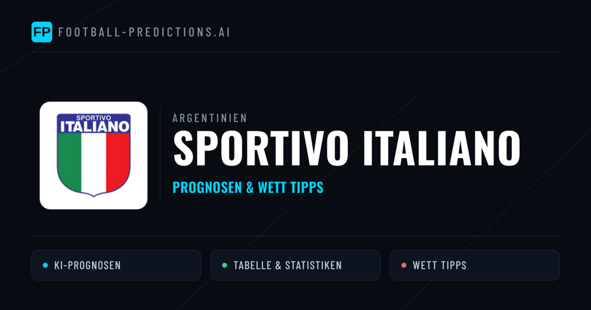 Sportivo Italiano Prognosen & Statistiken