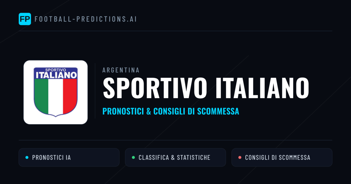 Pronostici e Statistiche Sportivo Italiano