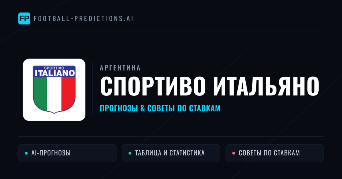 Спортиво Итальяно прогнозы и статистика