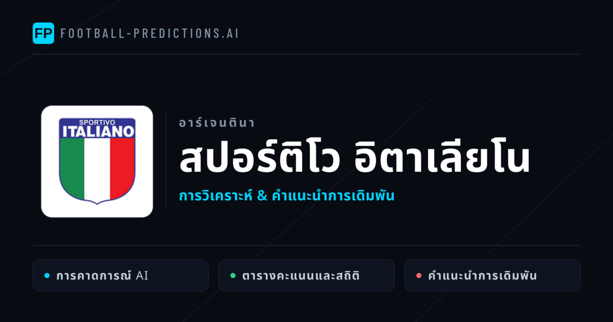 สปอร์ติโว อิตาเลียโน การวิเคราะห์และสถิติ