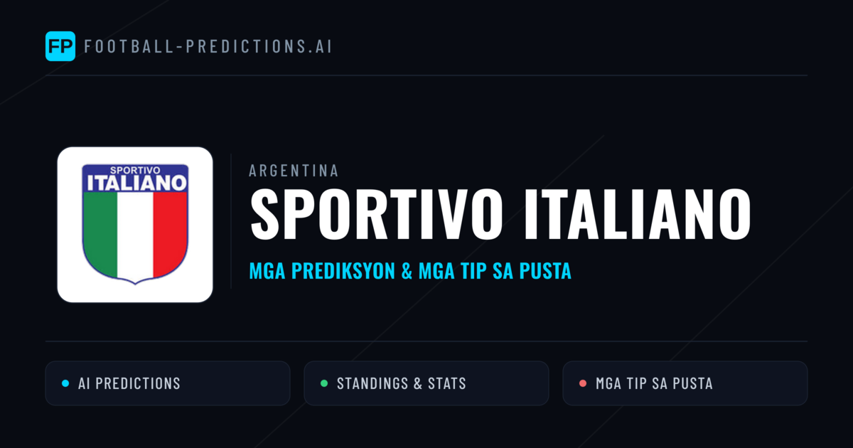 Sportivo Italiano Predictions & Stats
