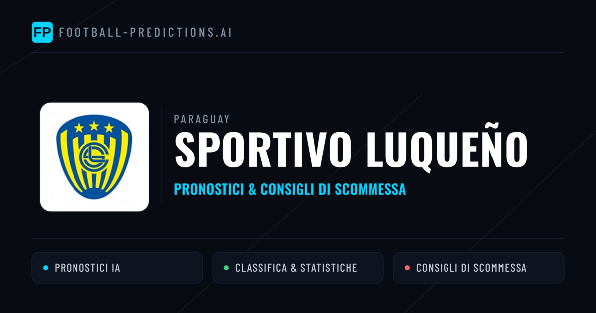 Pronostici e Statistiche Sportivo Luqueño