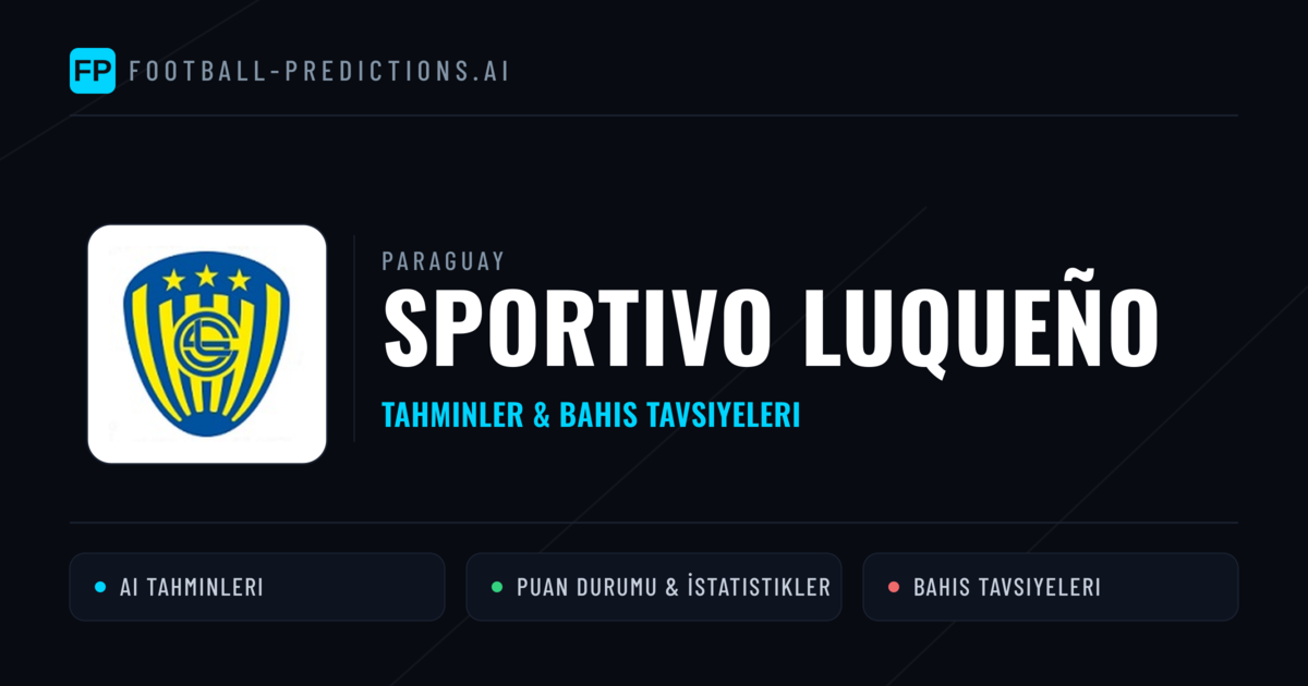 Sportivo Luqueño Tahminleri & İstatistikler
