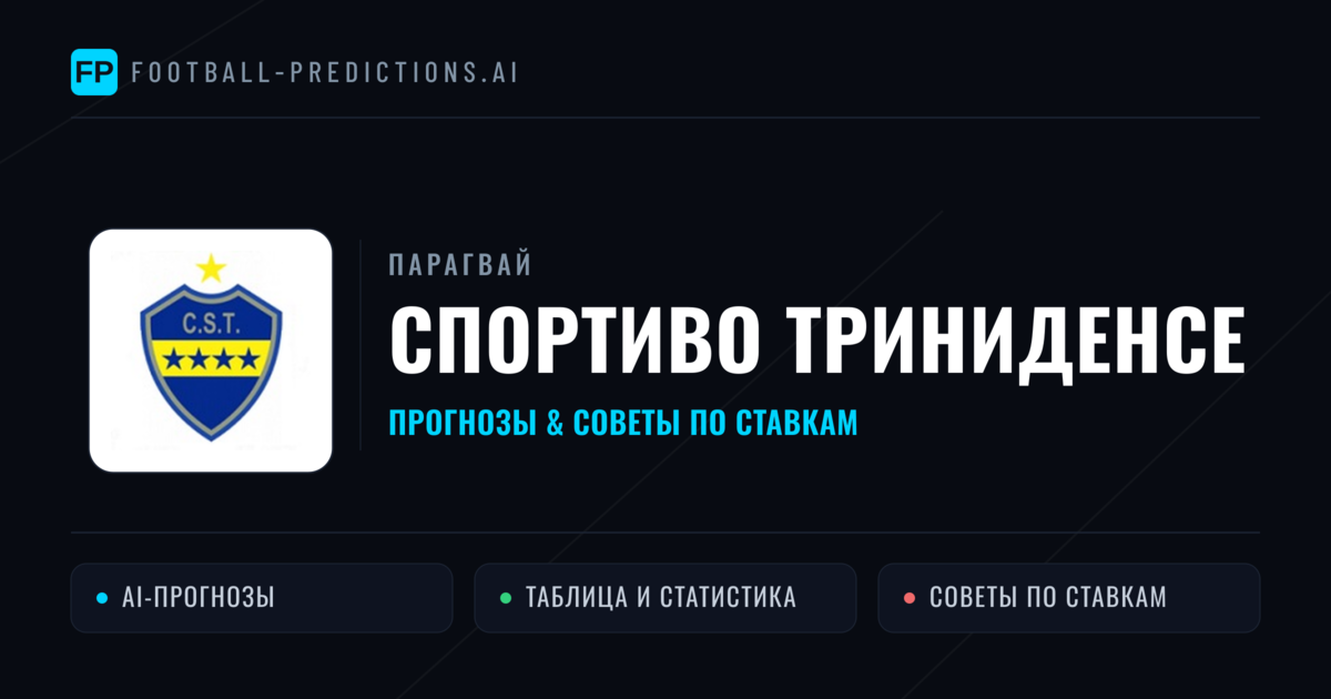 Спортиво Триниденсе прогнозы и статистика