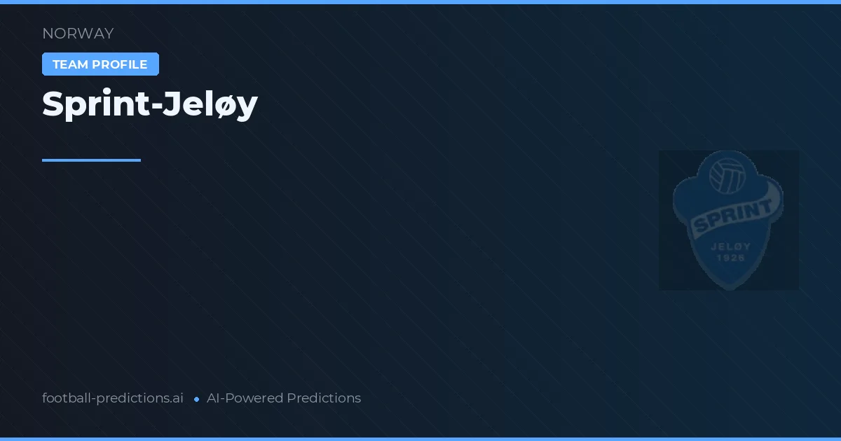 Sprint-Jeløy Pronostics & Statistiques