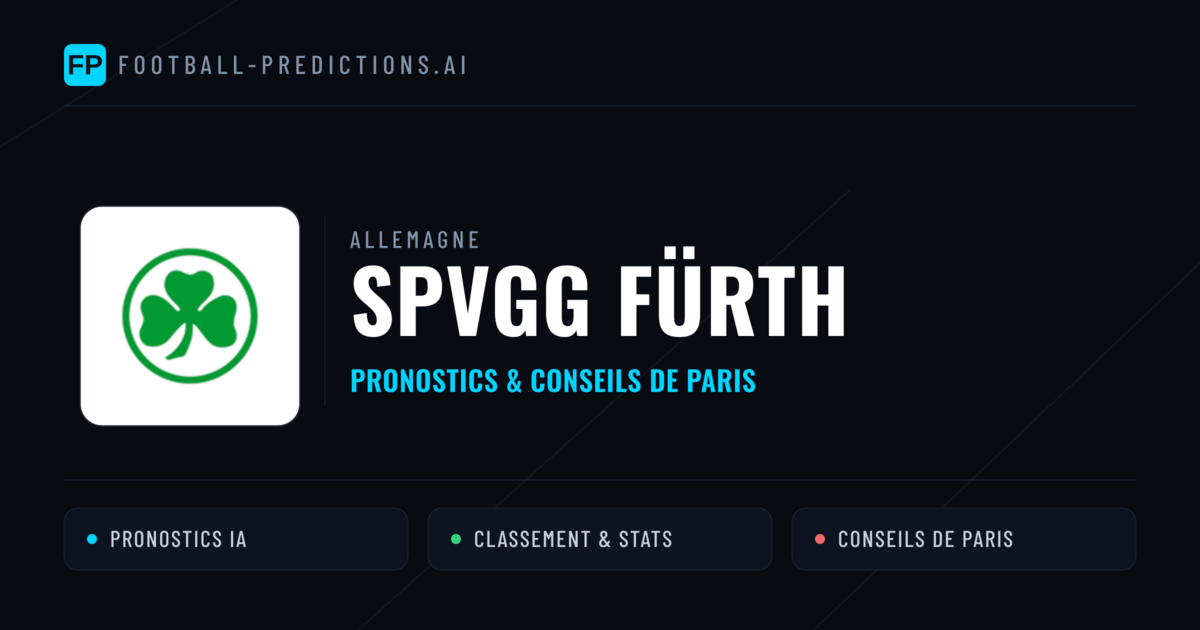 SpVgg Fürth Pronostics & Statistiques