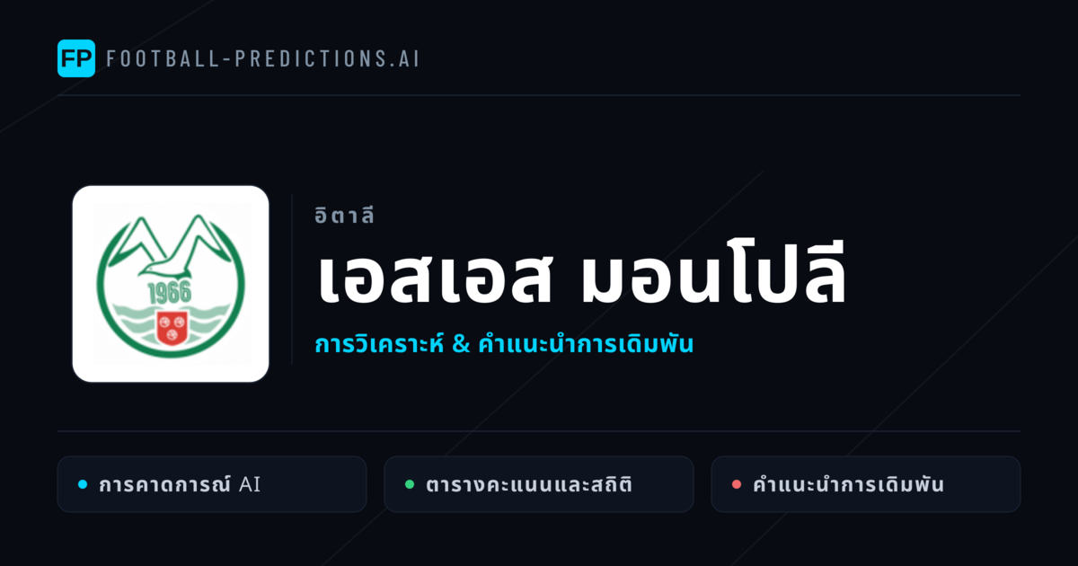 เอสเอส มอนโปลี การวิเคราะห์และสถิติ